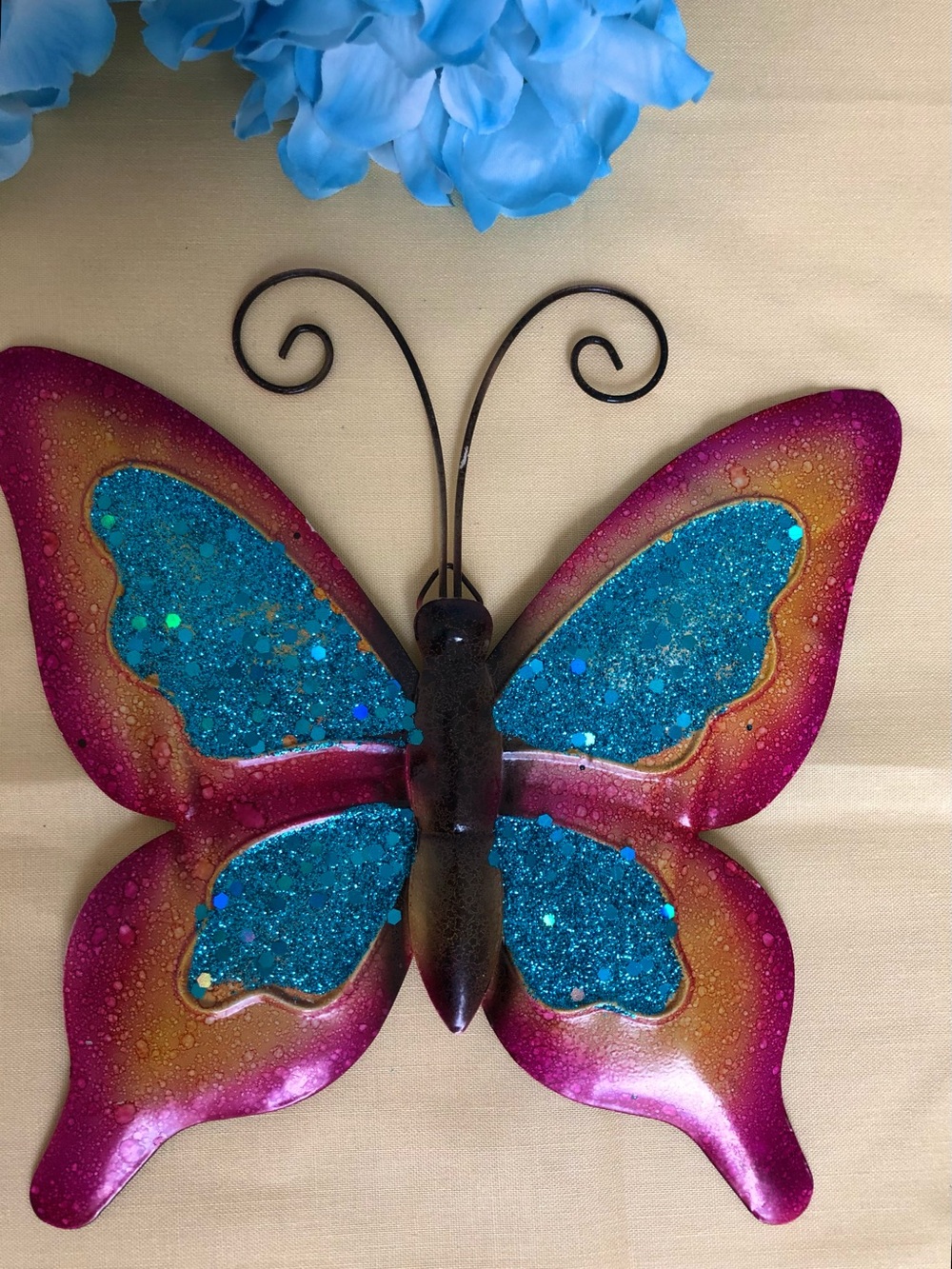 Blue Butterfly Wall Hanger
